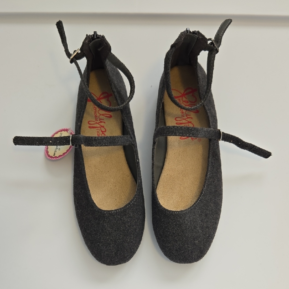 NEW JELLYPOP GRAY FLATS SZ 7